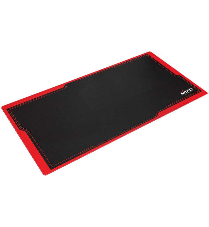 Desk Mat 1600 x 800mm - Black/Red