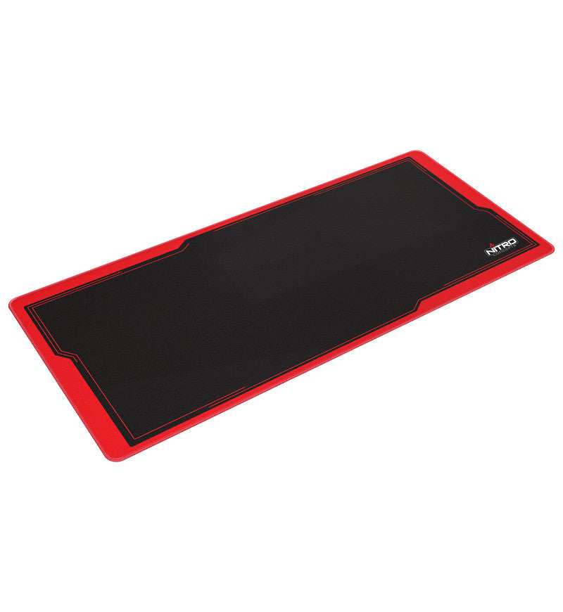 Desk Mat 900 x 400mm - Black/Red