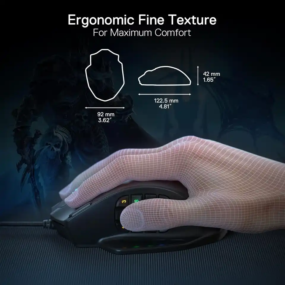 Redragon M908 Impact RGB LED MMO Mouse