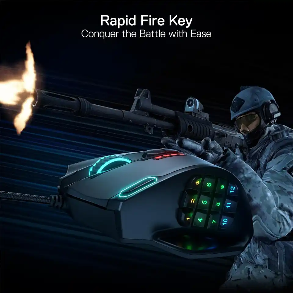 Redragon M908 Impact RGB LED MMO Mouse