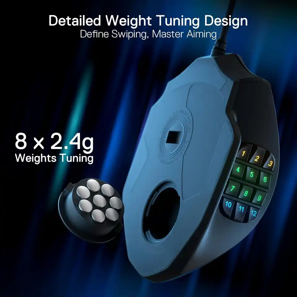 Redragon M908 Impact RGB LED MMO Mouse